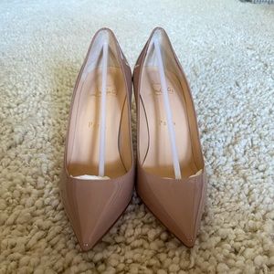 Christian Louboutin nude heels - size 35.5(5.5 US)